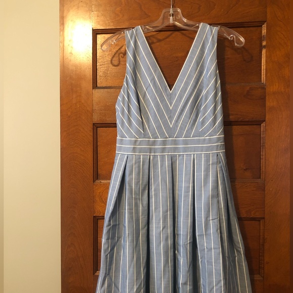 Gal Meets Glam Samantha (Blue) Striped Dress - Picture 3 of 5